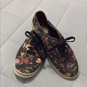 Vans Women's‎ Floral Black Sneakers
